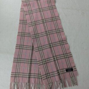 Burberry Lambswool Check Scarf Pink Unisex | Soft Luxury Wear | Quick Ship